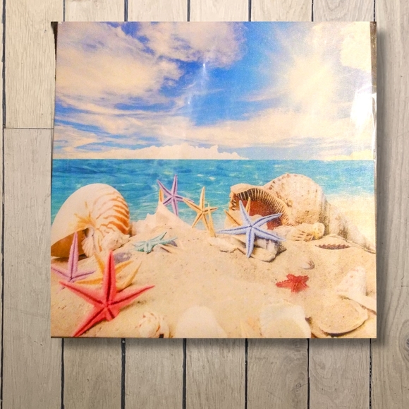 Set of 3 Canvas Beach Scene Wall Art New in Box - Picture 4 of 6